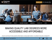 Tablet Screenshot of concordlawschool.edu